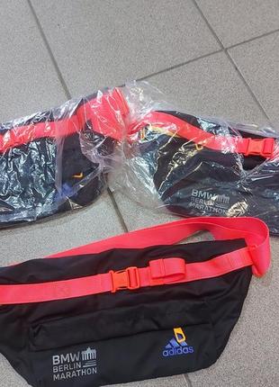 Нова спортивна повсякденна спортивна сумка adidas bmw black orange h57855