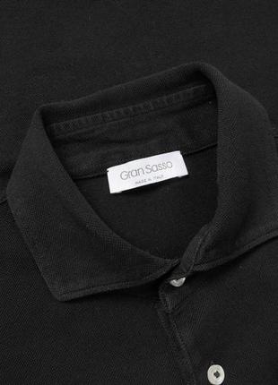 Gran sasso black polo t-shirt   чоловіча футболка поло