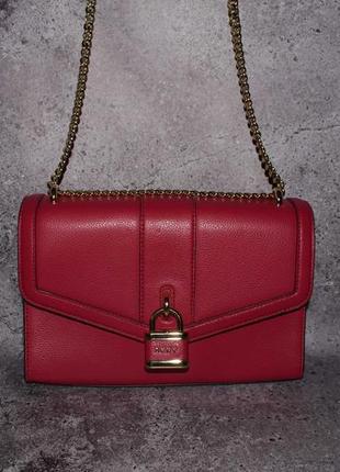 Dkny elissa shoulder bag leather (женская кожаная сумка donna karan )2 фото