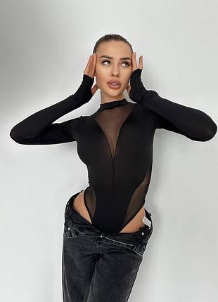 Чорні і беж боді, неймовірно жіночні і красиві