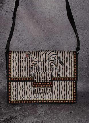 Etro zebra stripe shoulder bag (женская премиальная сумка етро италия