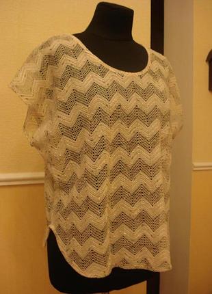 Річна блуза кофточка з коротким рукавом з паєтками 18 (xxxl)