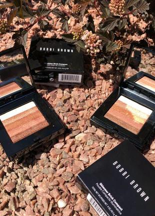 Бронзер-хайлайтэр bobbi brown shimmer brick compact