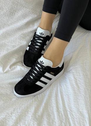 Кроссовки adidas gazelle black/white