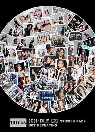 Стікери наліпки (g)i-dle, в наборі 101 шт.