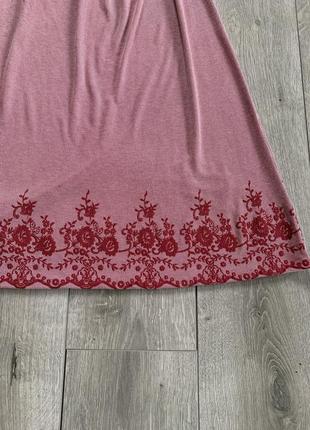 Розкішна сукня плаття рожевого кольору розмір m l натуральна тканина віскоза5 фото