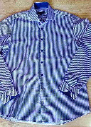 Рубашка dressmann приталенный крой премиум качество xl (52)