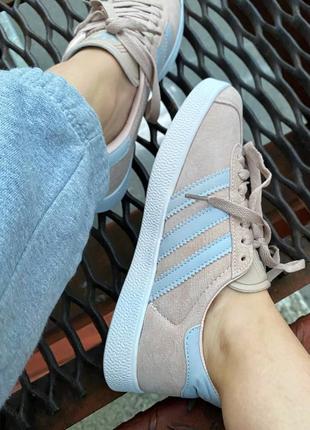 Кросівки adidas gazelle pink/grey5 фото