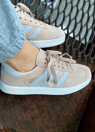 Кросівки adidas gazelle pink/grey4 фото