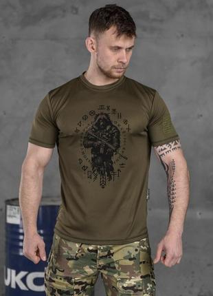 Тактична футболка потоотводящая oblivion tactical berserk oliva