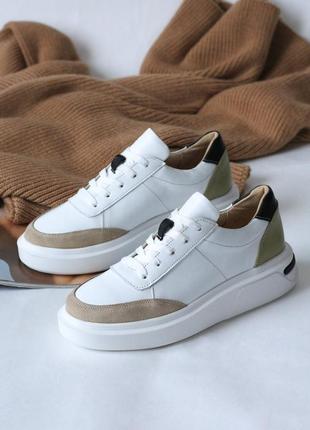 Якісні шкіряні кеди з натуральної шкіри