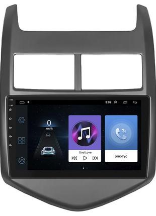 Штатная магнитола 9" lesko для chevrolet aveo ii 2011-2020 1/16gb/ wi-fi gps optima шевролет 5шт