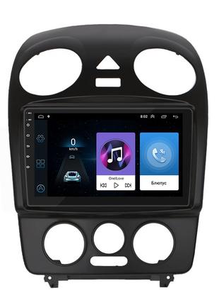 Штатная магнитола lesko для volkswagen beetle i (a4) рестайлинг 2005-2010 экран 9" 1/16gb wi-fi gps base 3шт