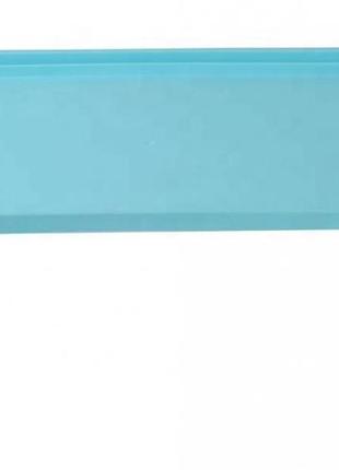 Підставка пластикова для ноутбука на ніжках з підсклянником (блакитний)