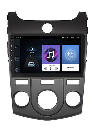 Штатна магнітола lesko для kia cerato ii manual ac 2008-2013 екран 9" 1/16gb wi-fi gps base кіа шт.