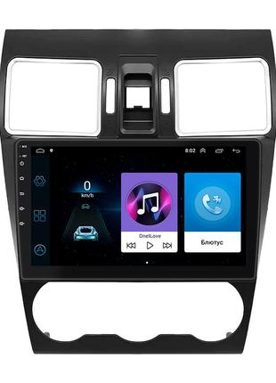 Штатна магнітола lesko для subaru wrx i 2014-2017 екран 9" 1/16gb wi-fi gps base 3 шт.