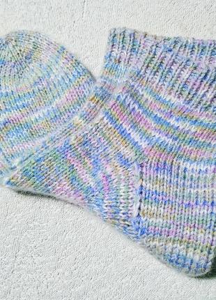 Шкарпетки жіночі "акварель" з пуха норки3 фото