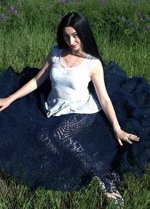 Чудова в'язана спідниця-кльош