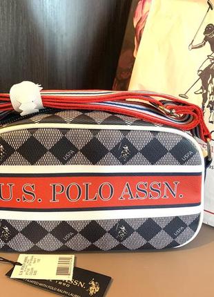 Брендова крос-боді оригінал синя us polo assn