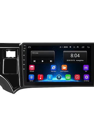 Штатна магнітола lesko для toyota aqua i 2011-2014 екран 9" 2/32gb wi-fi gps base тойота аква
