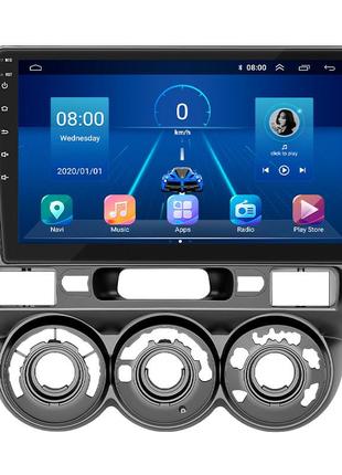 Штатная магнитола lesko для honda fit i manual ac 2001-2008 экран 9" 4/64gb 4g wi-fi gps top хонда фит