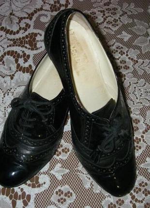 Стильные туфли-оксфорд,  кожа1 фото
