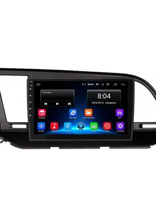 Штатна магнітола lesko для hyundai avante vi 2015-н.в. екран 9" 2/32gb wi-fi gps base хюндай