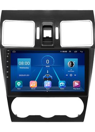 Штатна магнітола lesko для subaru wrx i 2014-2017 екран 9" 2/32gb 4g wi-fi gps top
