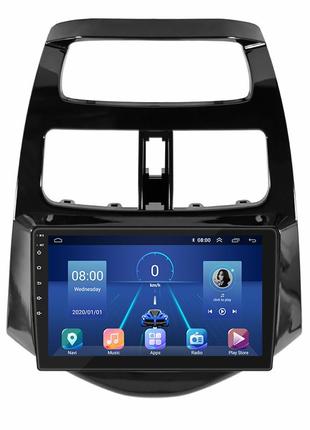 Штатная магнитола 9" lesko для chevrolet spark iii 2009-2016 6/128gb 4g wi-fi gps top шевролет