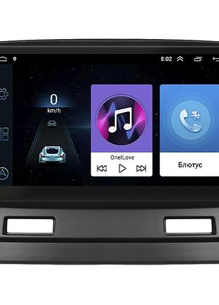 Штатная магнитола lesko для mitsubishi galant ix 2003-2006 экран 9" 1/16gb wi-fi gps base митсубиси галант