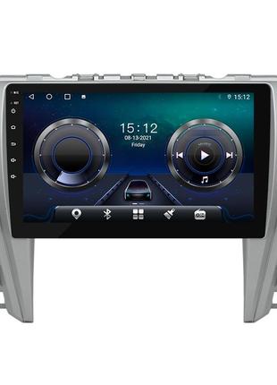 Штатна магнітола lesko для toyota camry v50 (2014-2017гг.) 10" 4/32gb 4g+carplay premium gps android