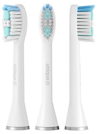 Насадки для електричної зубної щітки lebooo unique white (3 шт)