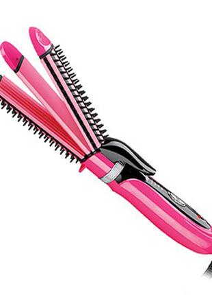 Багатофункціональна плівка для волосся 3в1 gemei gm 2922 рожевий (3806)