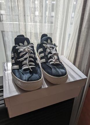 Sepatu adidas samba super navy strip кеды оригинальные2 фото