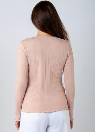 Женский джемпер рубчик, красивый лонгслив рубчик, женская блуза, батник женский