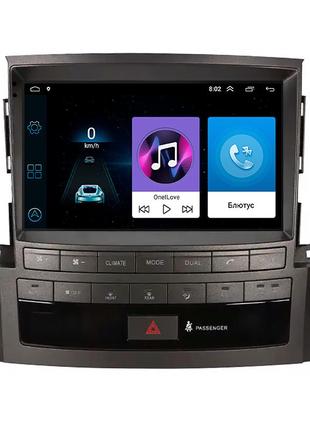 Штатная магнитола lesko для lexus lx iii 2007-2012 экран 9" 1/16gb wi-fi gps base лексус 3шт