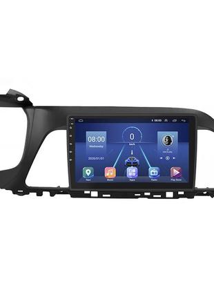 Штатна магнітола lesko для hyundai sonata vii (lf) 2014-2017 9" 4/64gb/ 4g/ wi-fi/ carplay top android