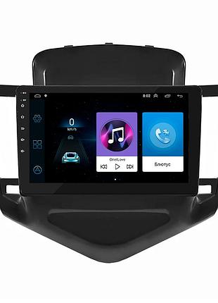 Штатна магнітола lesko для chevrolet cruze i 2008-2012 екран 9" 1/16gb/ wi-fi optima gps android євройка шт.