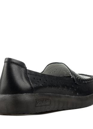 Туфли женские черные на платформе 2445т8 фото