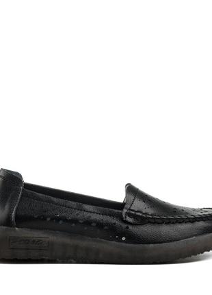 Туфли женские черные на платформе 2445т6 фото