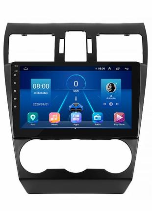 Штатна магнітола lesko для subaru forester iv рестайлінг 2015-2016 екран 9" 2/32gb/ 4g/ wi-fipremium gps