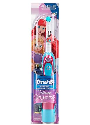 Электрическая зубная щетка детская oral-b db4.510.к extra soft "принцесса" на батарейках