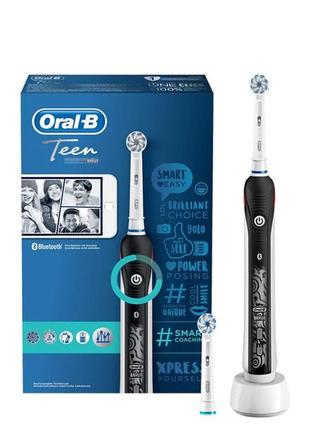 Электрическая зубная щетка детская oral-b d601 teenager black 12+