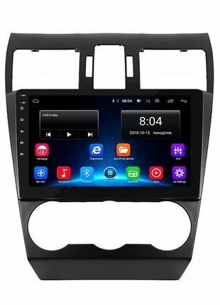 Штатна магнітола lesko для subaru forester iv рестайлінг 2015-2016 екран 9" 2/32gb/ wi-fi optima gps android