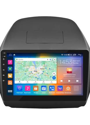 Штатная магнитола lesko для hyundai tucson ii 2009-2015 ips 10" 4/64gb carplay 4g wi-fi gps prime