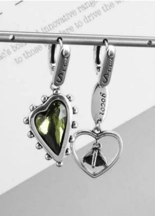 Сережки срібло серьги silver original асиметрія