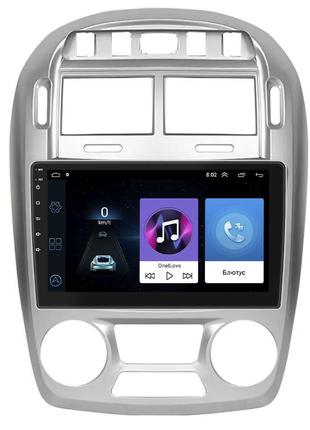 Штатна магнітола lesko для kia cerato i 2004-2006 екран 9" 1/16gb wi-fi gps base kiа церато 3 шт.