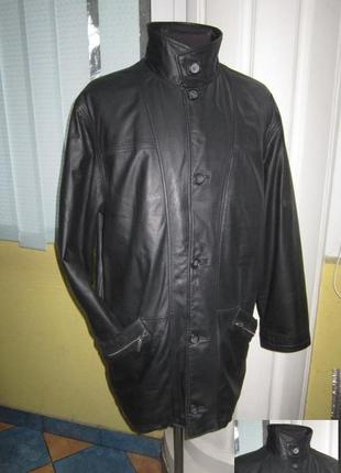 Велика шкіряна чоловіча куртка leather clothes. 66р. лот 713