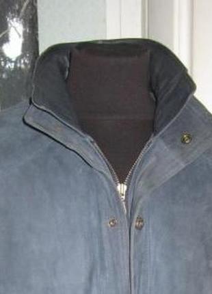 Велика шкіряна чоловіча куртка brice classic. 62р. лот 1118