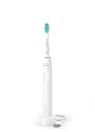 Электрические зубные щетки philips sonicare hx3675/13 protective clean 3100 white3 фото